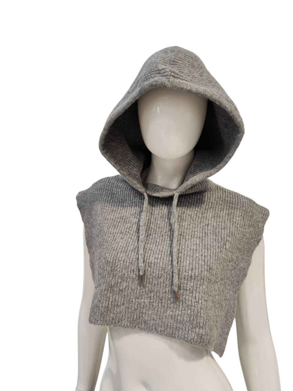 LB26W809-18 CAPP. BALACLAVA COSTINE GRIGIO 55392