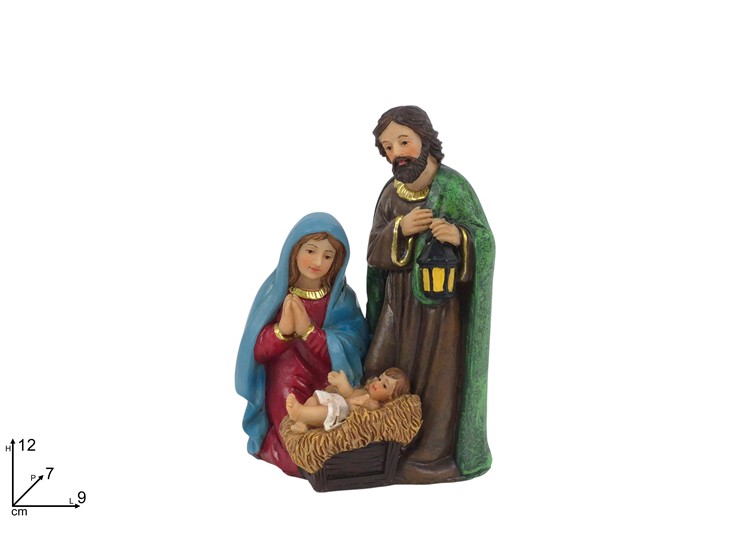 NATIVITA' 12cm CON DECORI ORO 255415 40649