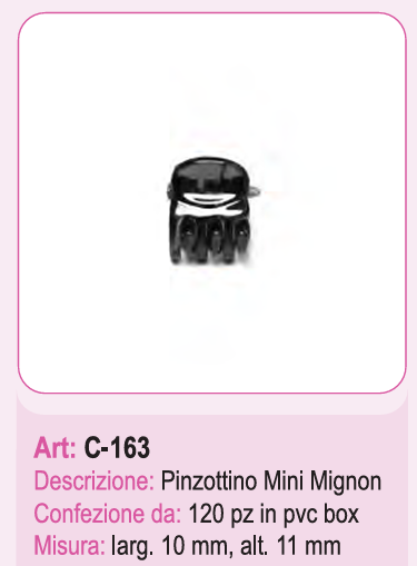 C-163/B PINZOTTINO MINI MIGNON NERO 41114
