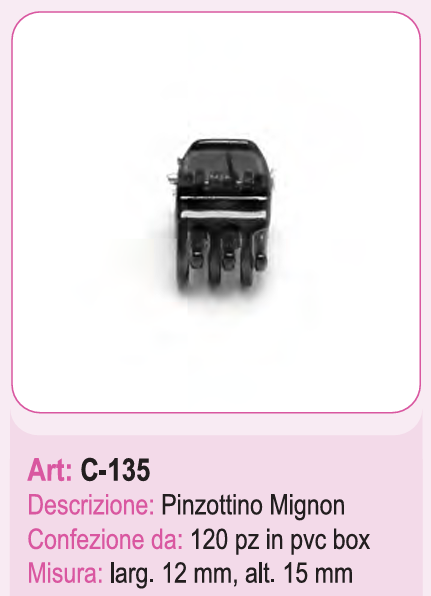 C-135/B PINZOTTINO MIGNON NERO 41114