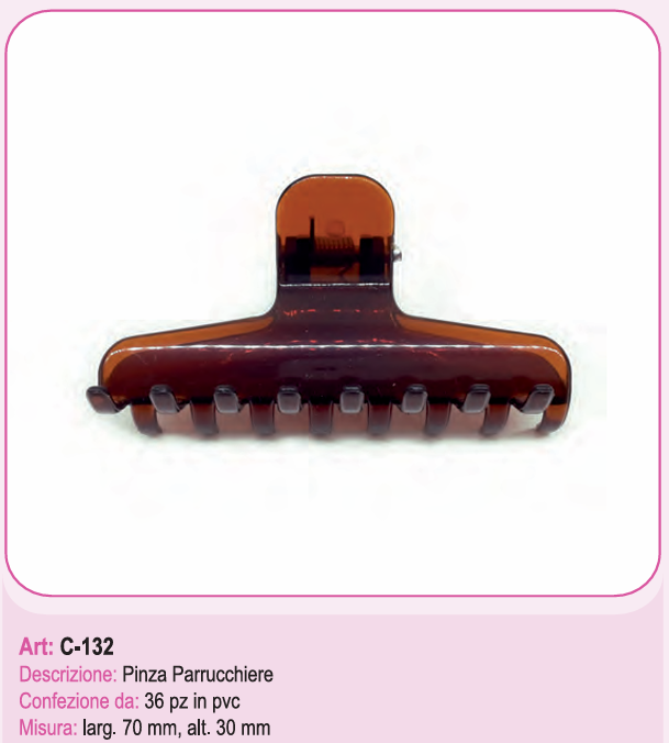 C-132/TA PINZA PAR.CH. COLORE TARTARUGA 41114