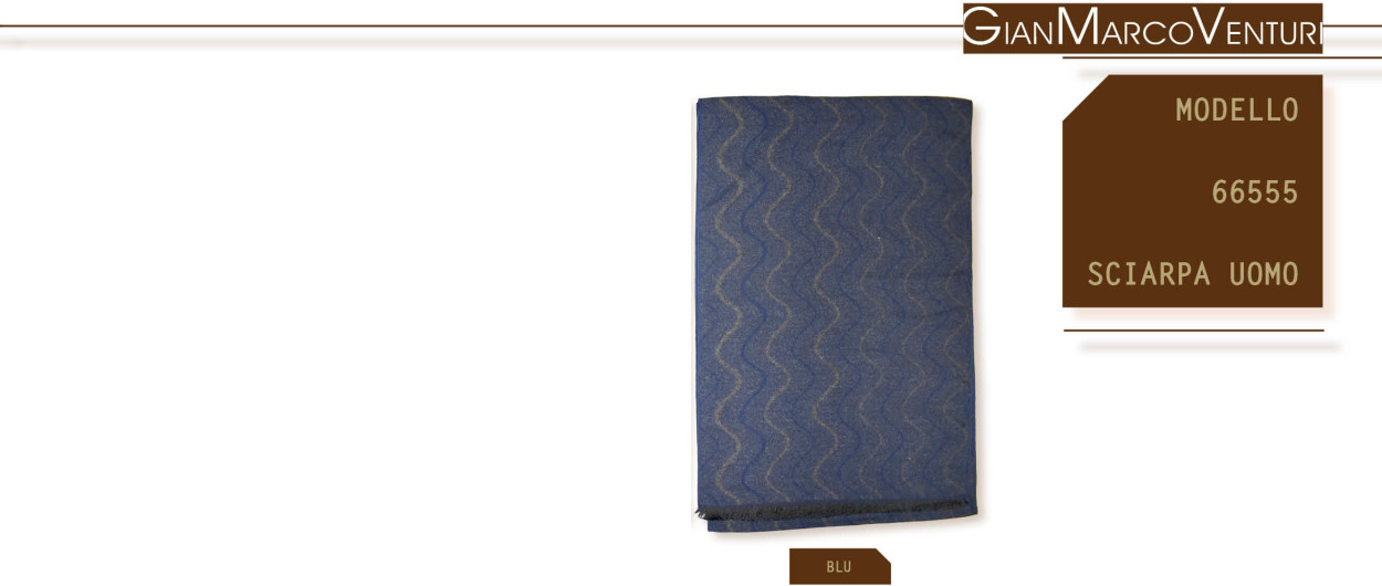 66555BL SCIARPA UOMO BLU 41100