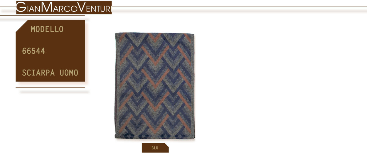 66544BL SCIARPA UOMO BLU 41100