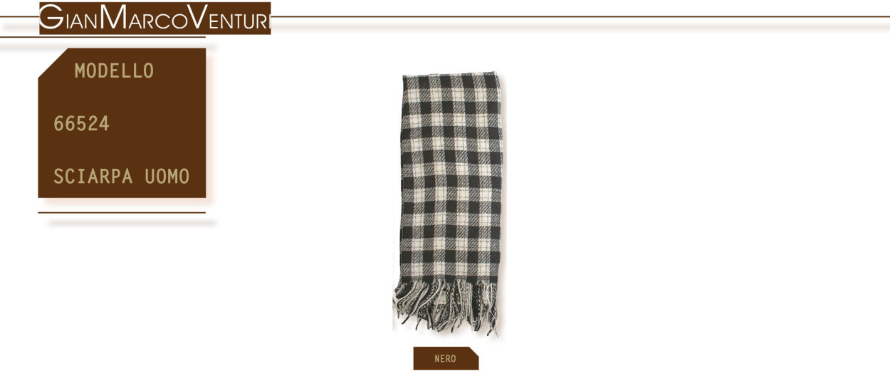 66524N SCIARPA UOMO NERO 41100