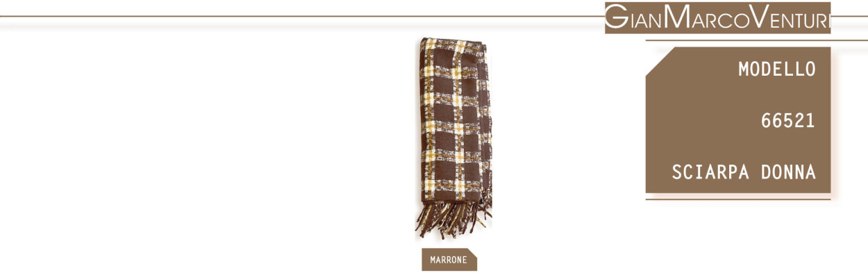 66521MAR SCIARPA DONNA MARRONE 41100