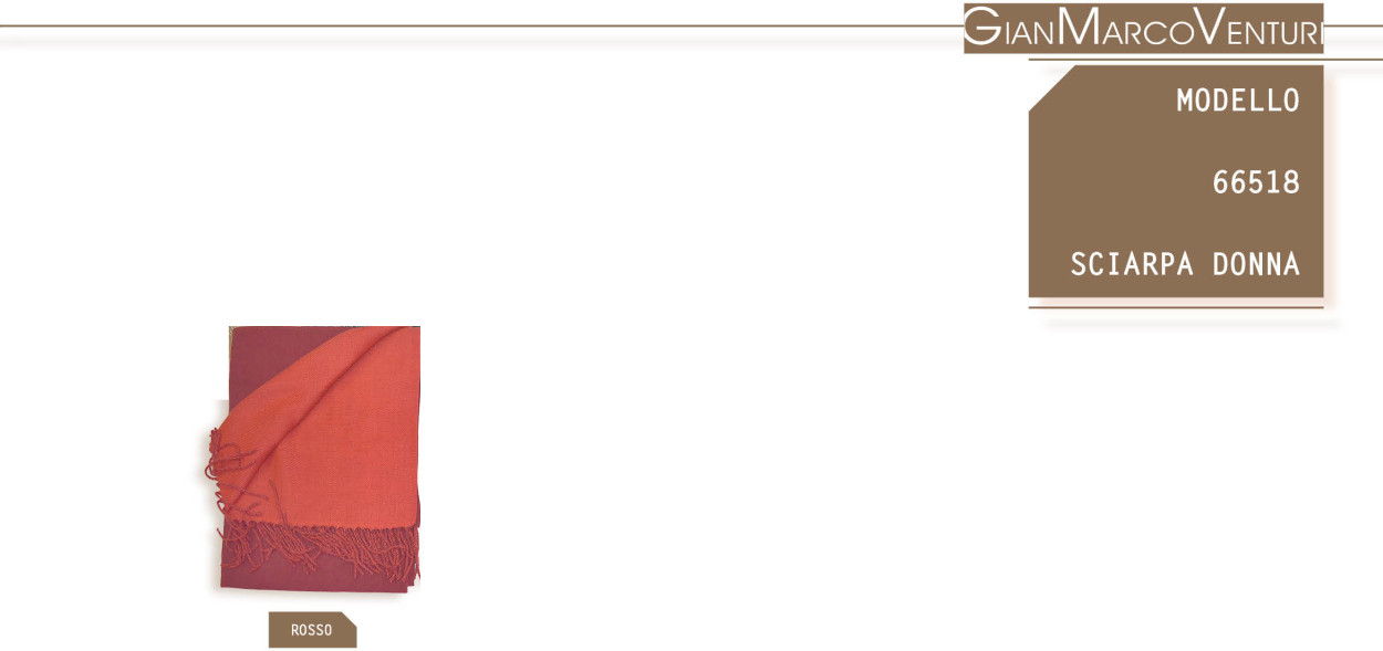 66518RS SCIARPA DONNA ROSSO 41100