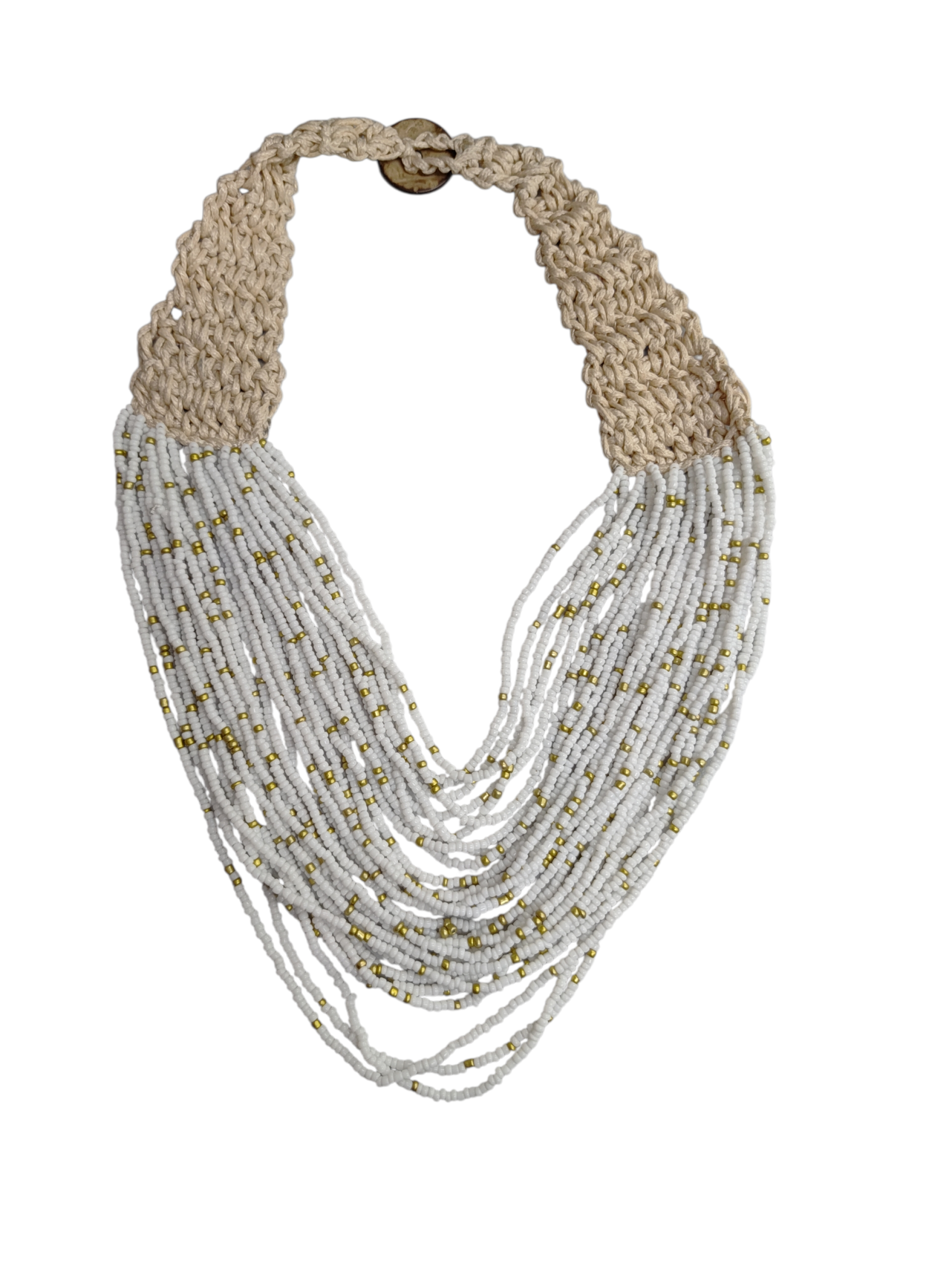COLLANA FIL400 BIANCO E ORO 40576 - Vista 2