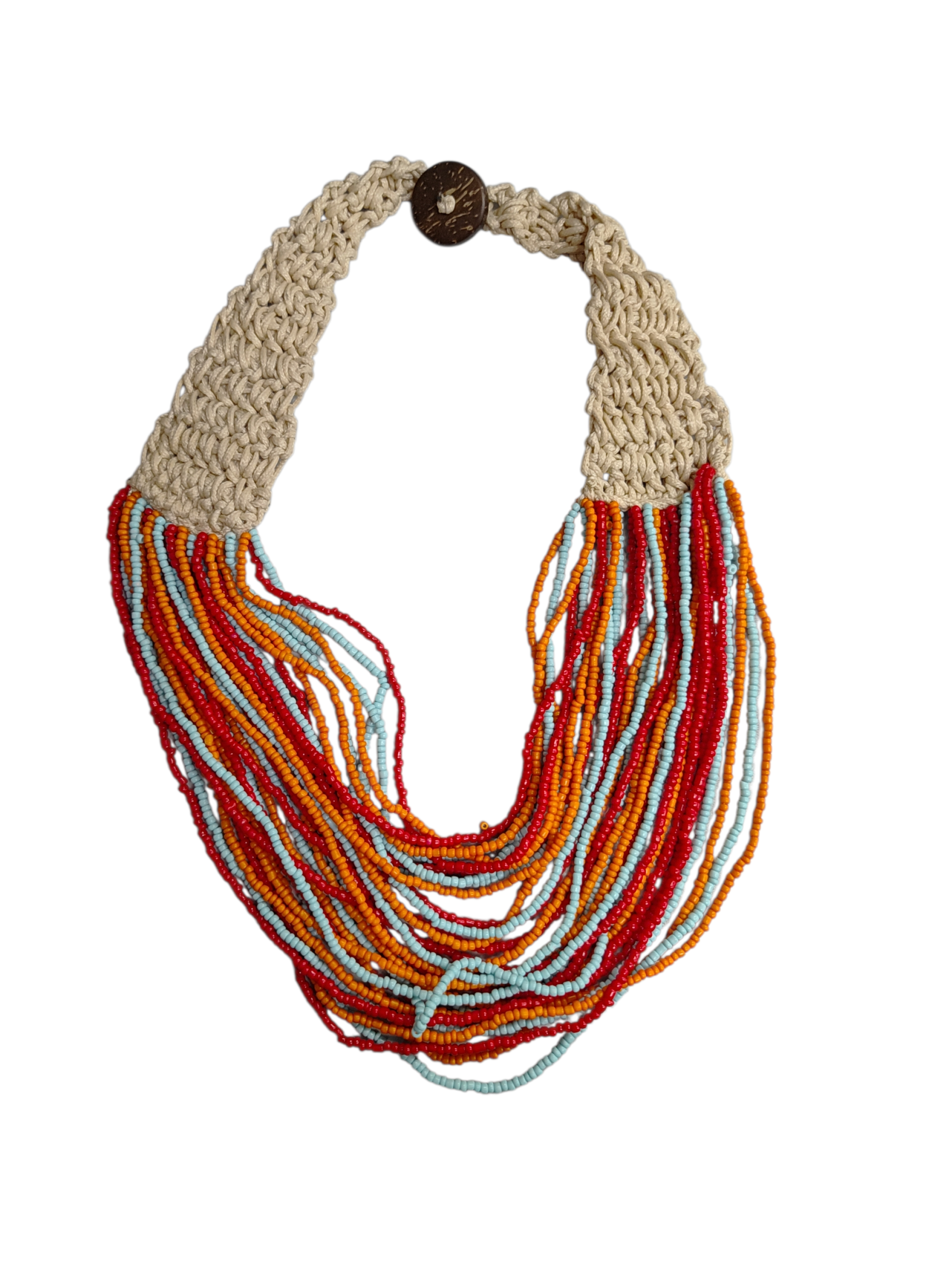 COLLANA FIL400 ROSSO E AZZURRO 40576 - Vista 2