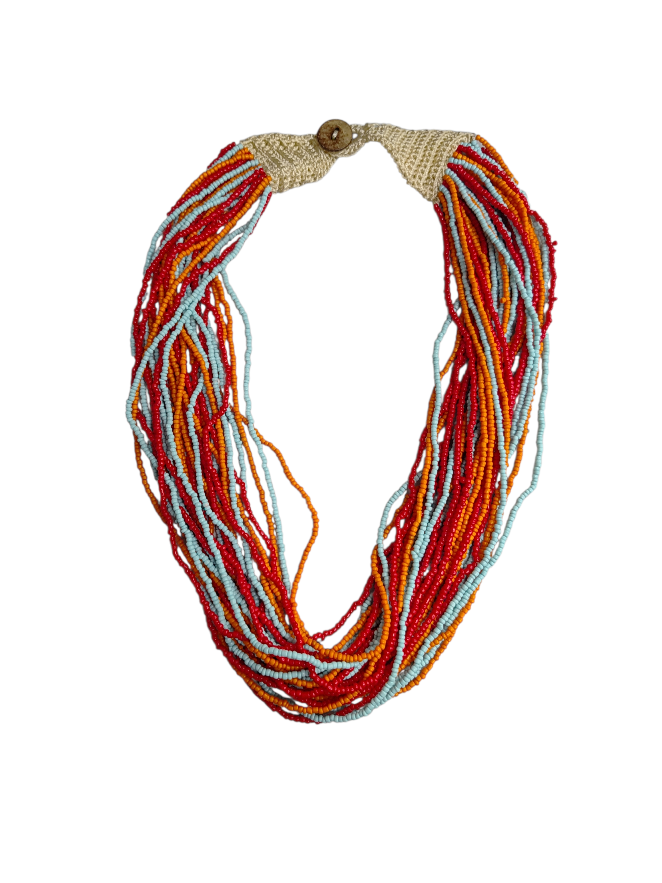 COLLANA FIL400 ROSSO AZZURRO E ARANCIO 40576 - Vista 2