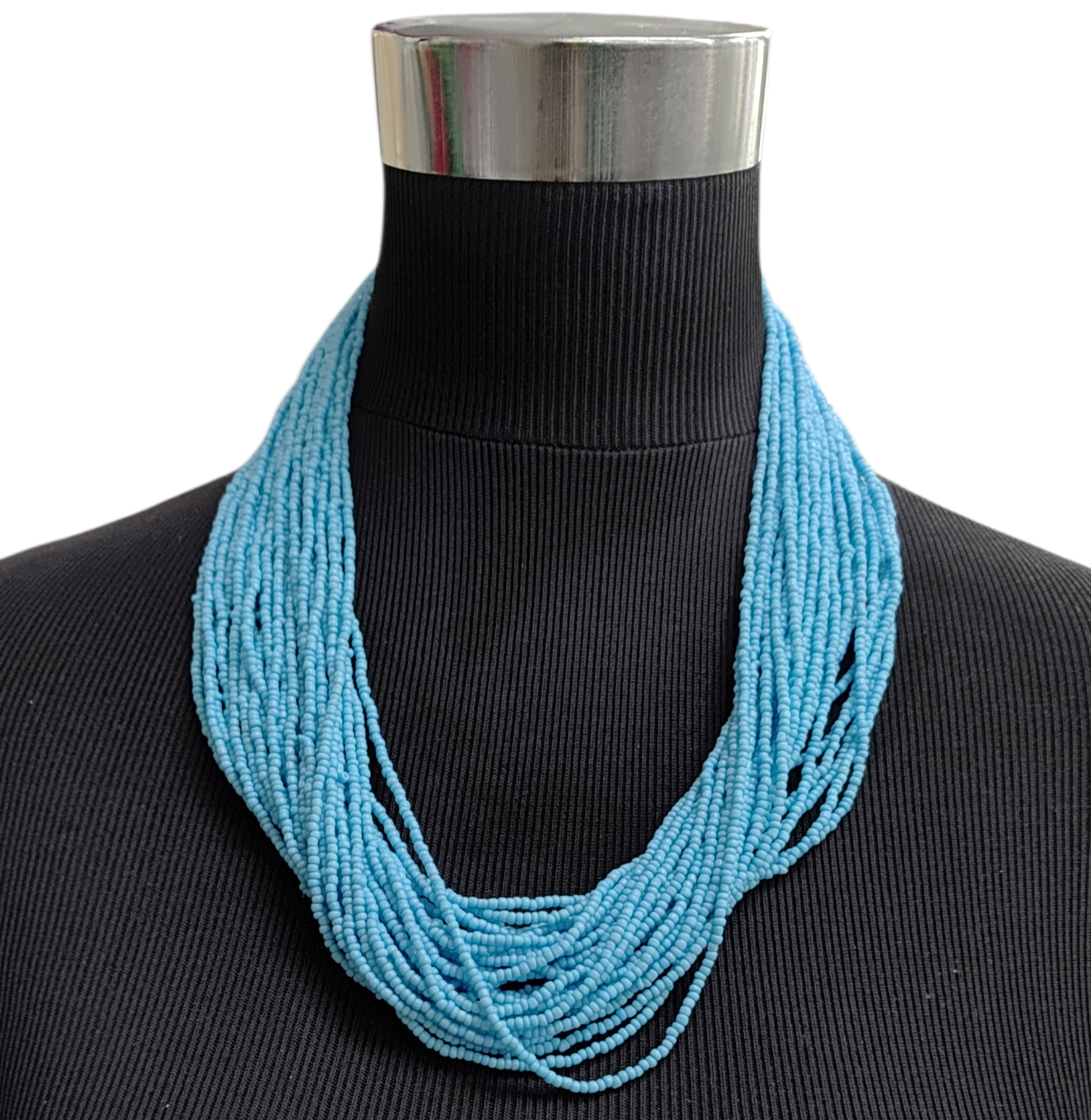 COLLANA FIL400 AZZURRO 40576 - Vista 2