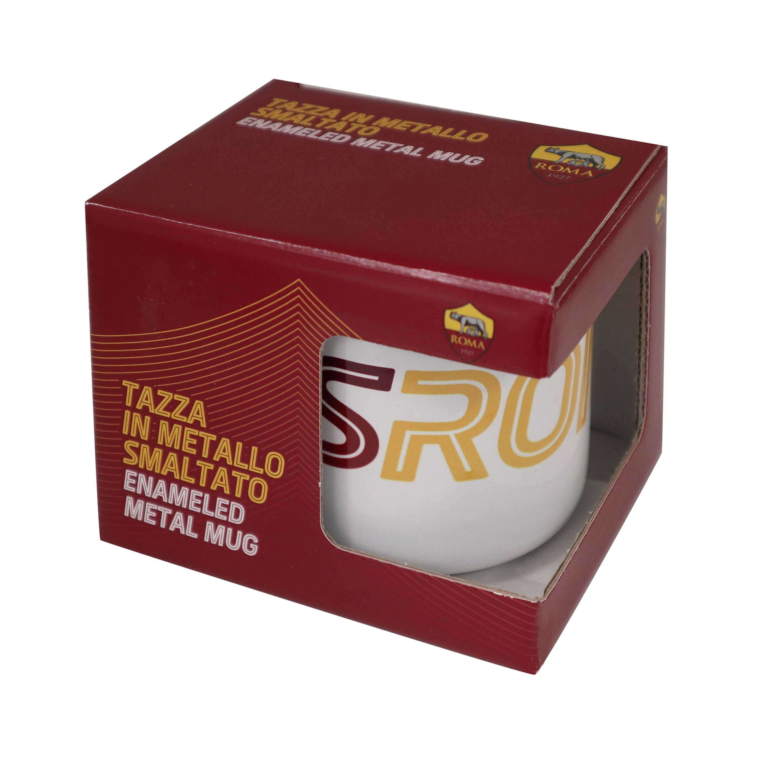 RM1565 MUG IN METALLO SMALTATO AS ROMA 41426 - Vista 2