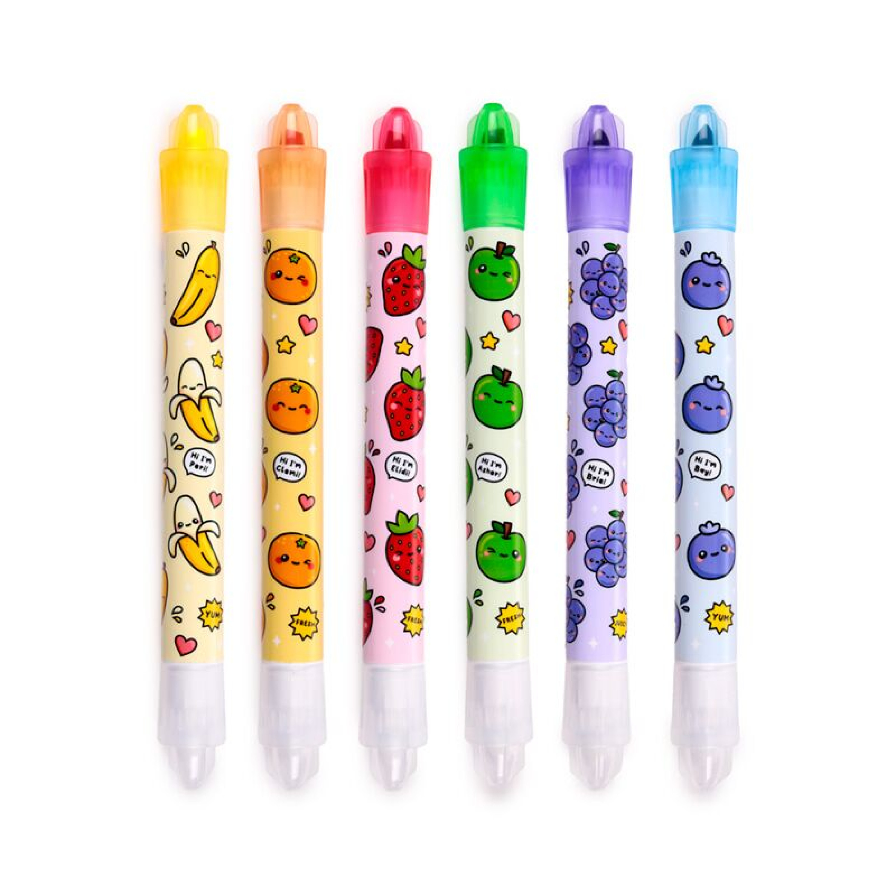 STA396 SET DI 6 EVIDENZIATORI CONCELLABILI PROFUMATI FURTTA FOODIEMALS 41273 - Vista 2