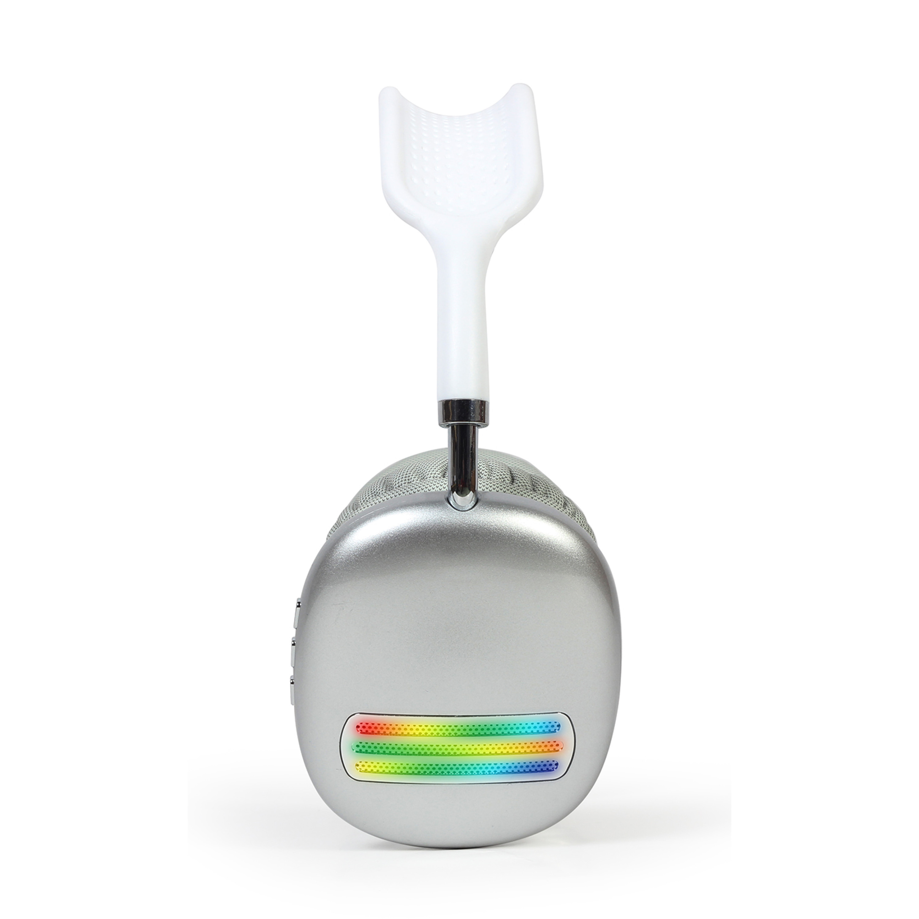 BHP-LED-02-W TECHMADE GEMBIRD CUFFIE BT CON EFFETTO LUCE LED BIANCO/ARGENTO 41464 - Vista 2