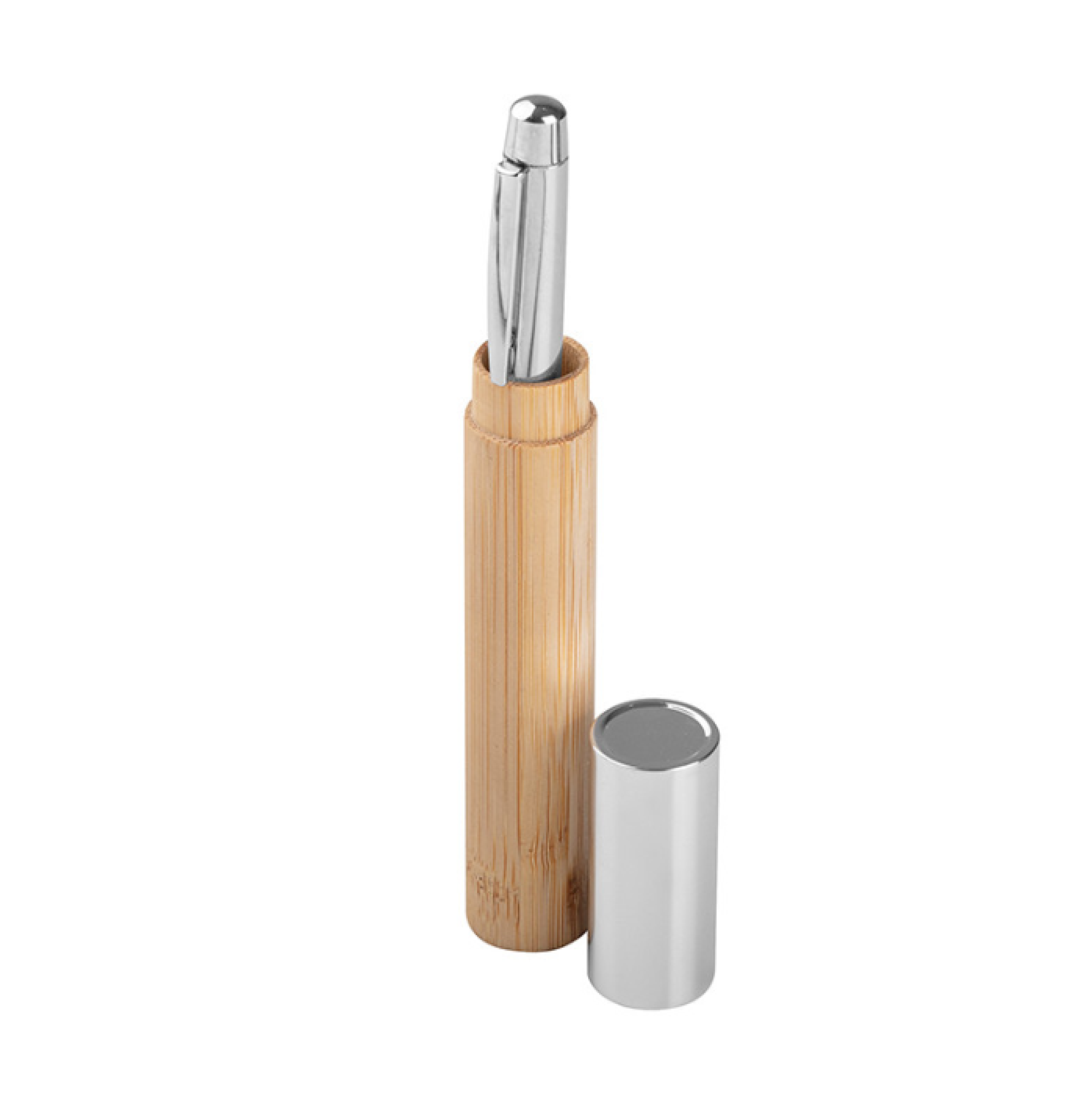 PD038CR PENNA A SFERA METAL/BAMBOO CR 40537 - Vista 3