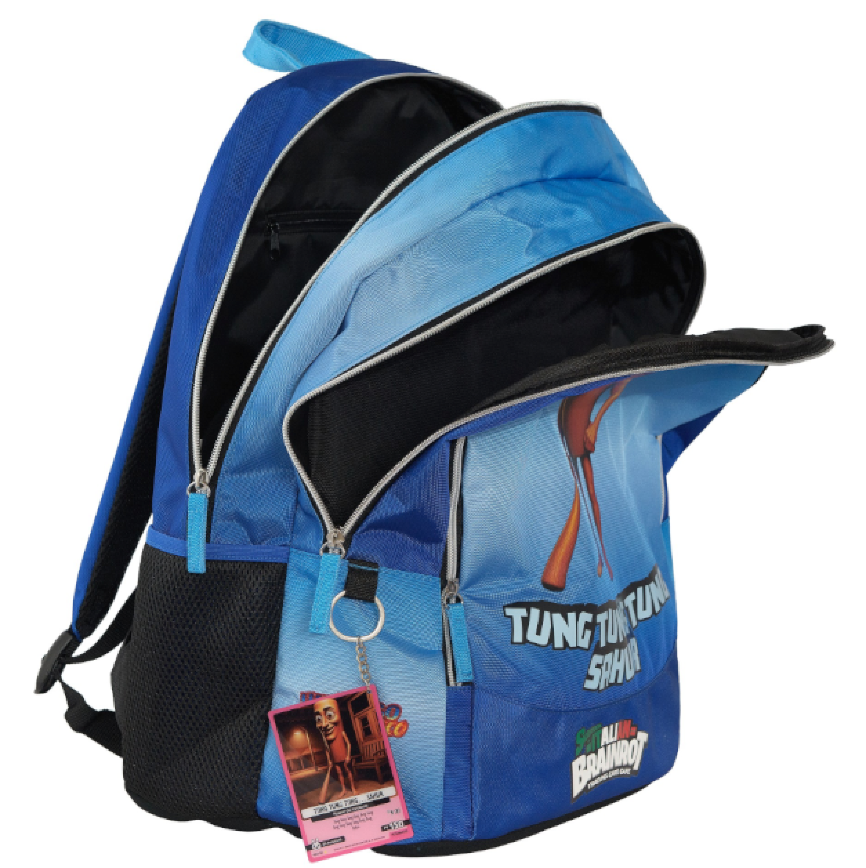 ZAINO SCUOLA ORGANIZZATO TUNG TUNG SK ITALIAN BRAINROT 44x33x22cm 75835TU 41349 - Vista 4