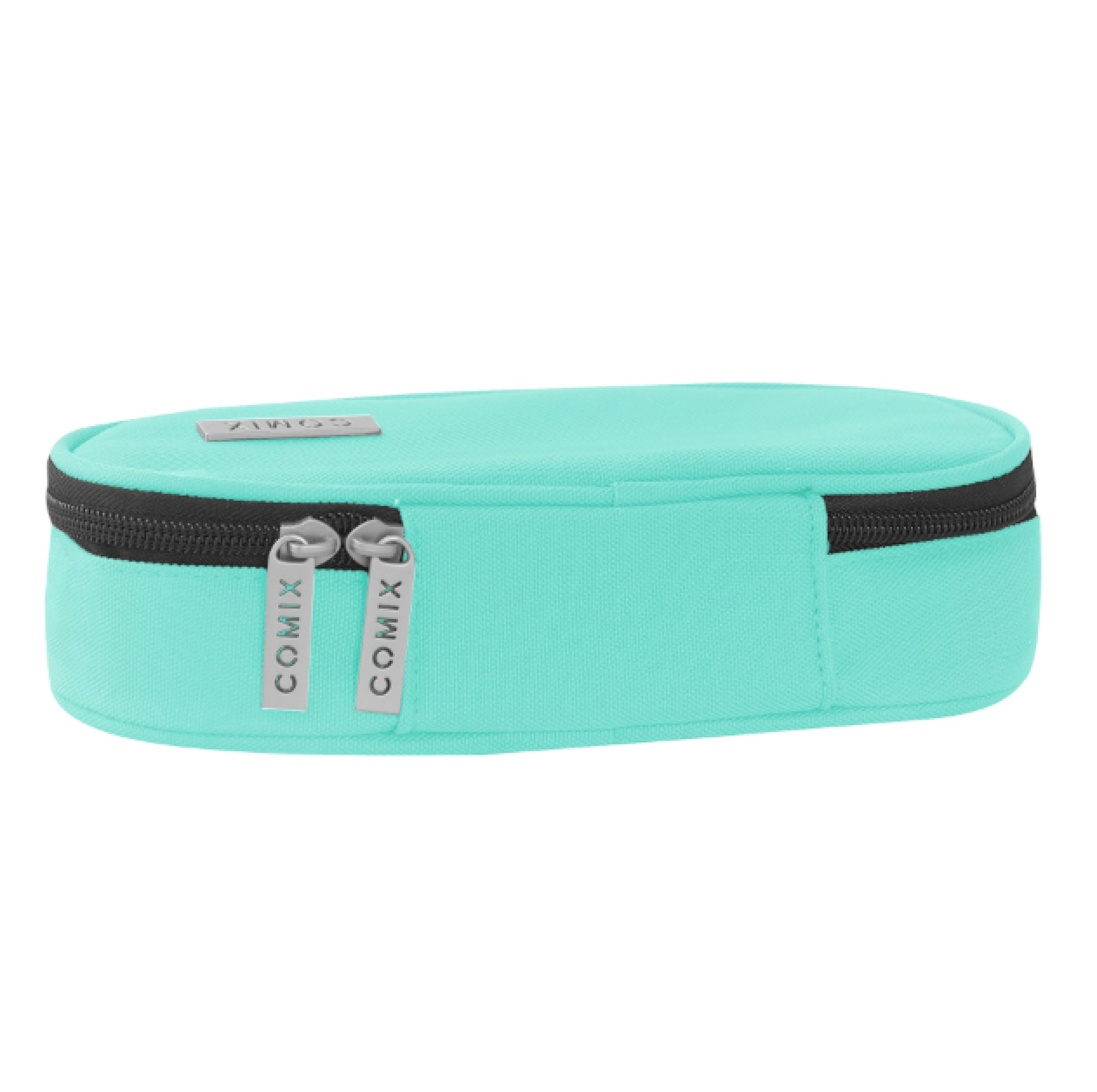 ASTUCCIO OVALE ORGANIZZATO MONOCOLORE ACQUAMARINA COMIX 73829AM 41349 - Vista 3