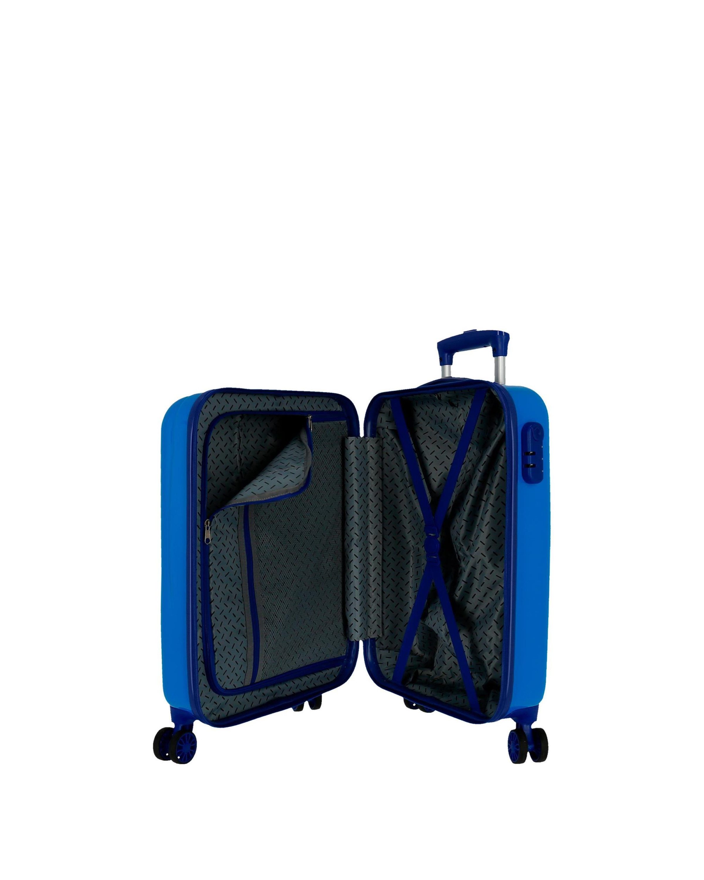 ABS VALIGIA 55cm 4R GEO BLU MARVEL 2411763 40842 - Vista 3