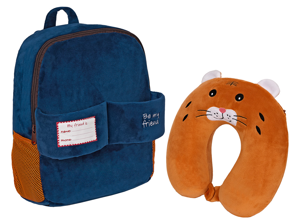 ZAINETTO CON CUSCINO COLLO GATTO 13099 31x24x11cm 40035 - Vista 2