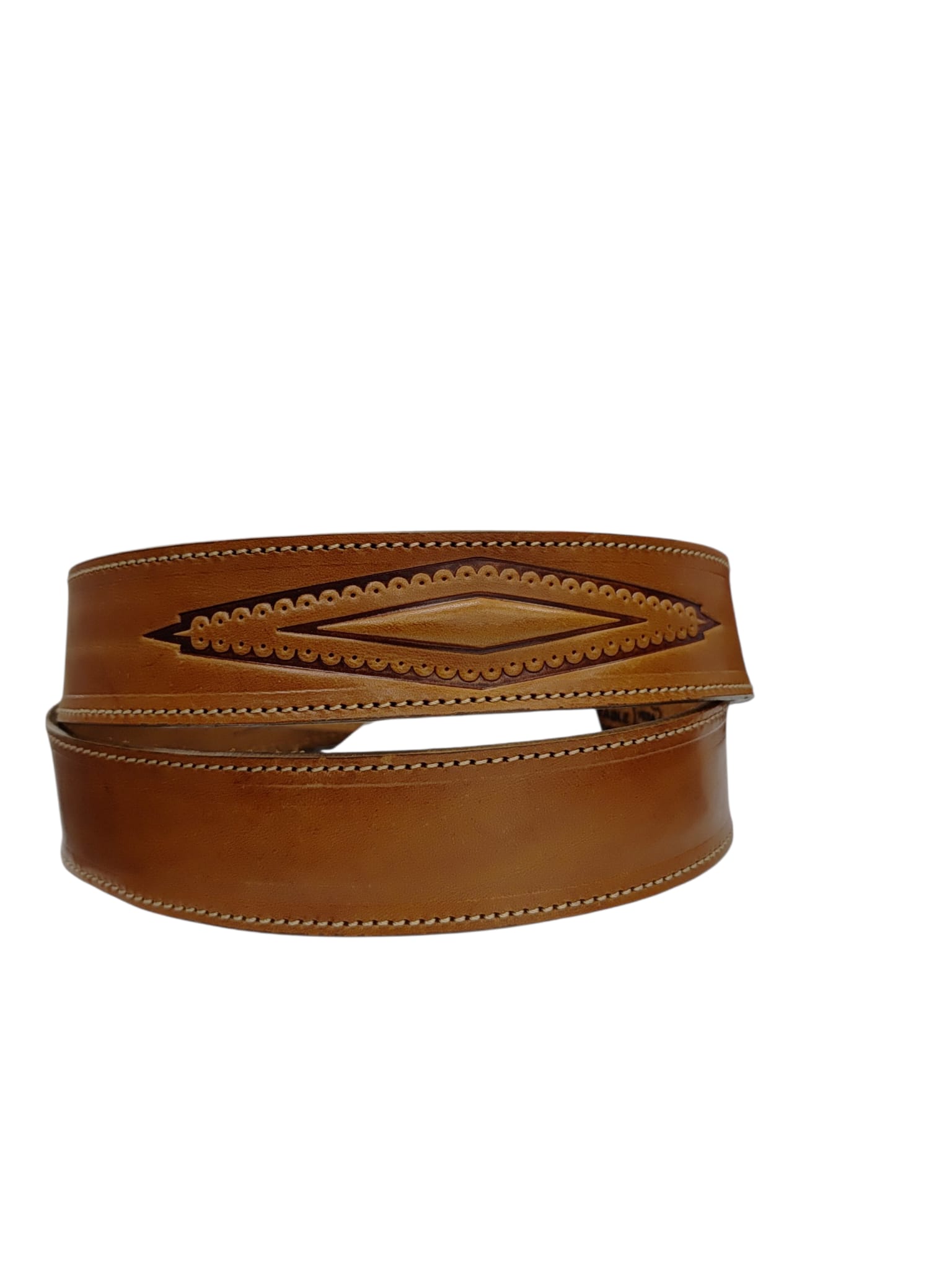 CINTURA IN PELLE DONNA P35/PIATTA/STAMPATA/23 - Vista 2