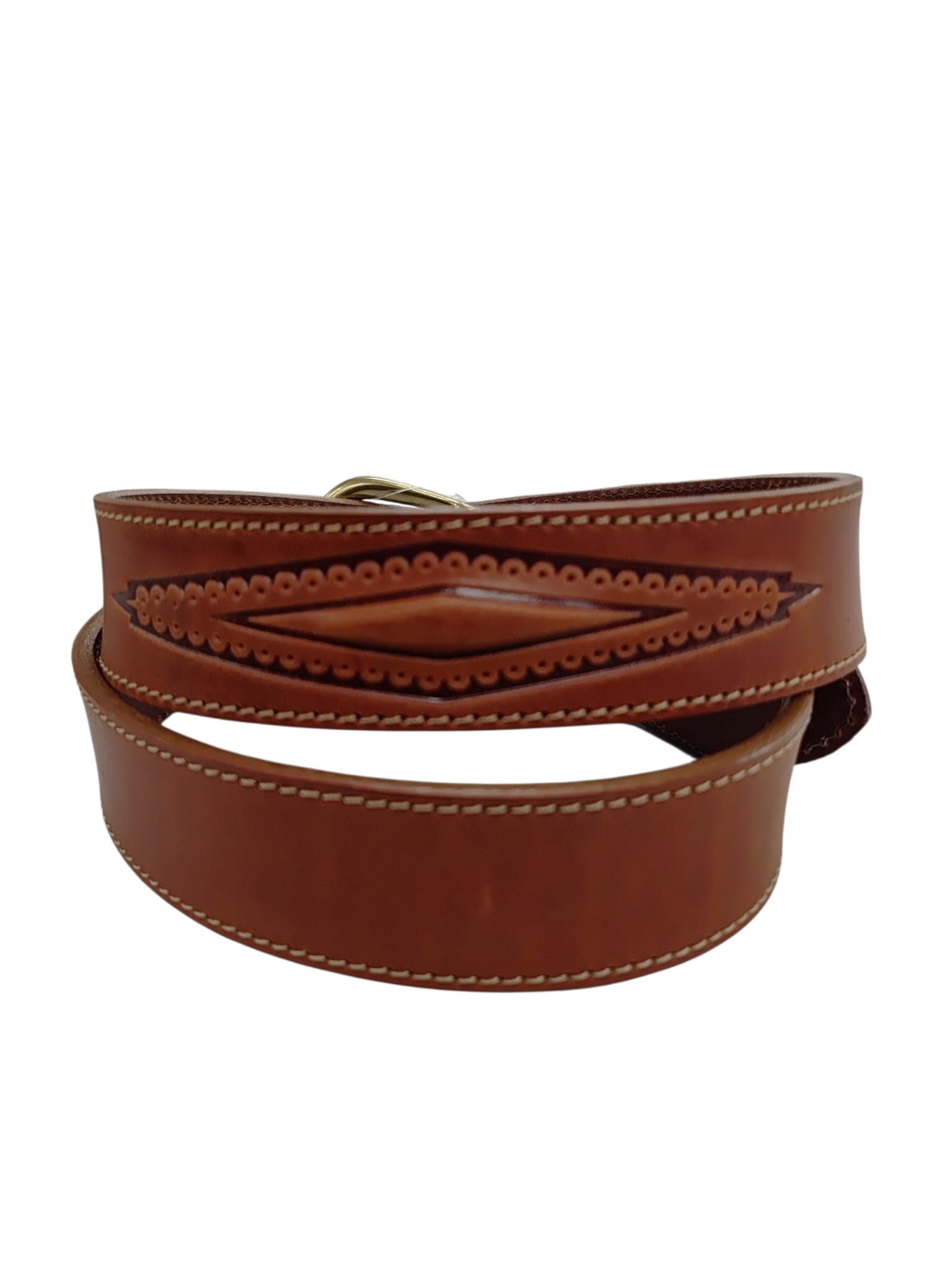 CINTURA IN PELLE DONNA P35/PIATTA/STAMPATA/23 - Vista 2
