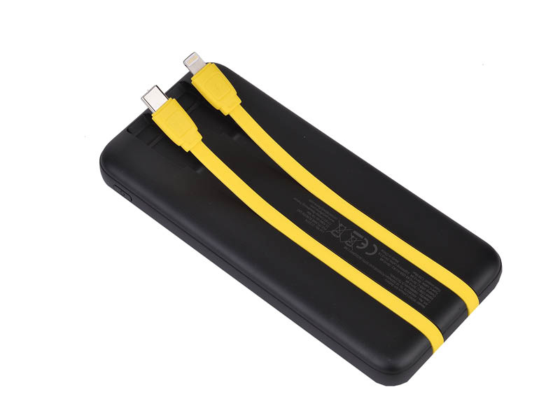 TEKMEE 10000mah POWERBANK WITH INTEGRAT CABLE 40430378 41187 - Vista 3