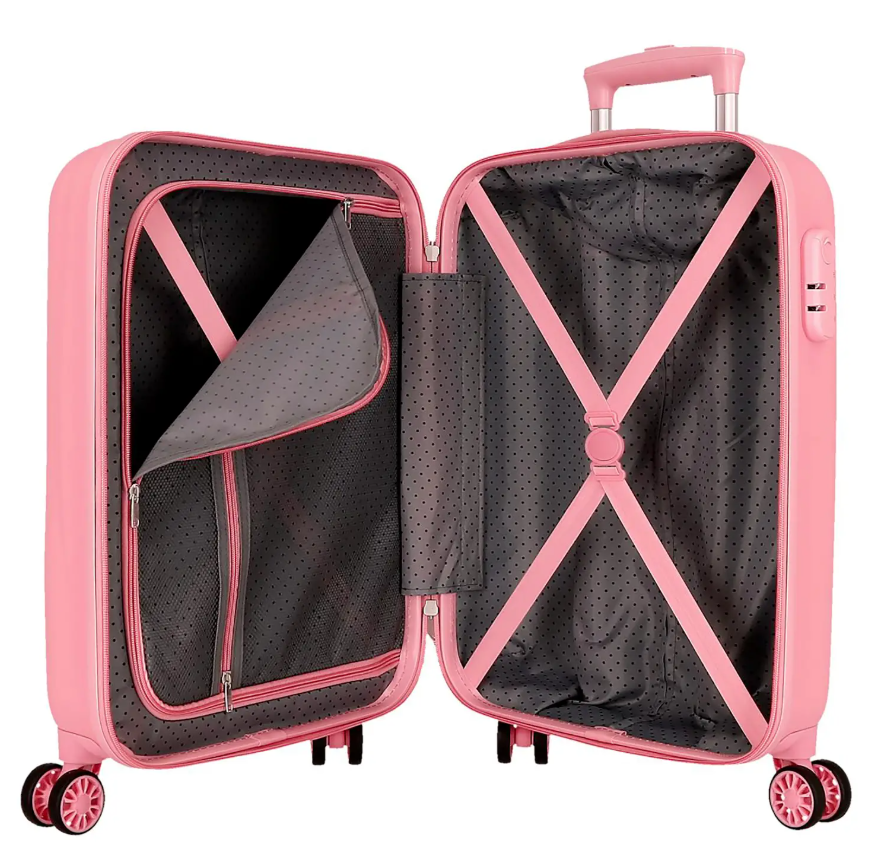 TROLLEY ABS 55cm 4R HELLO KITTY BOWS ROSA 3341142 41081 - Vista 2