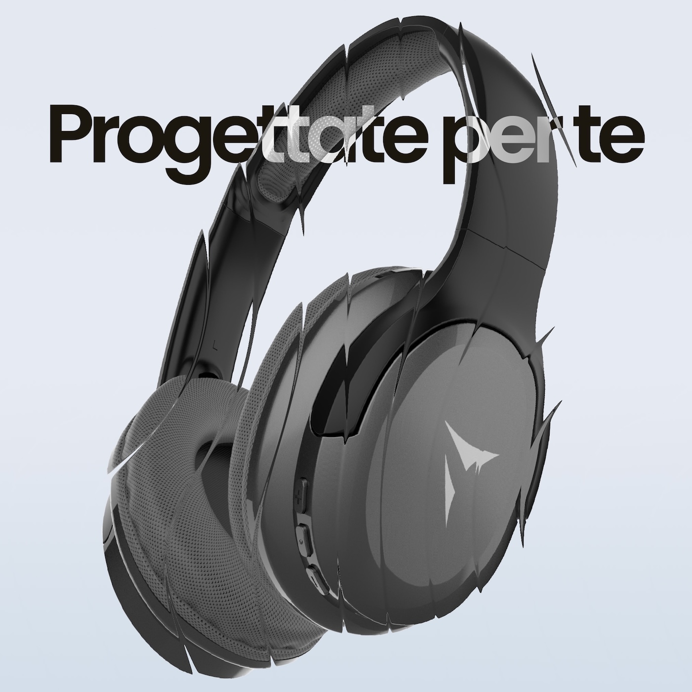 TM-060A-BK TECHMADE CUFFIE WIRELESS COLORE NERO 41464 - Vista 2