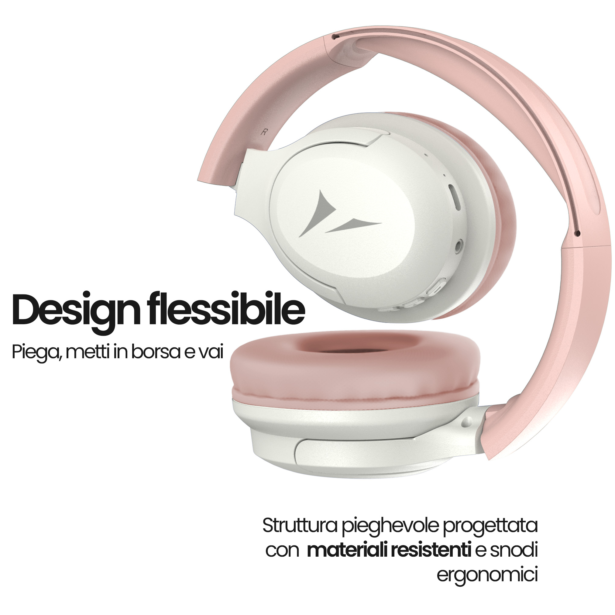 TM-060A-PK TECHMADE CUFFIE WIRELESS COLORE ROSA 41464 - Vista 5