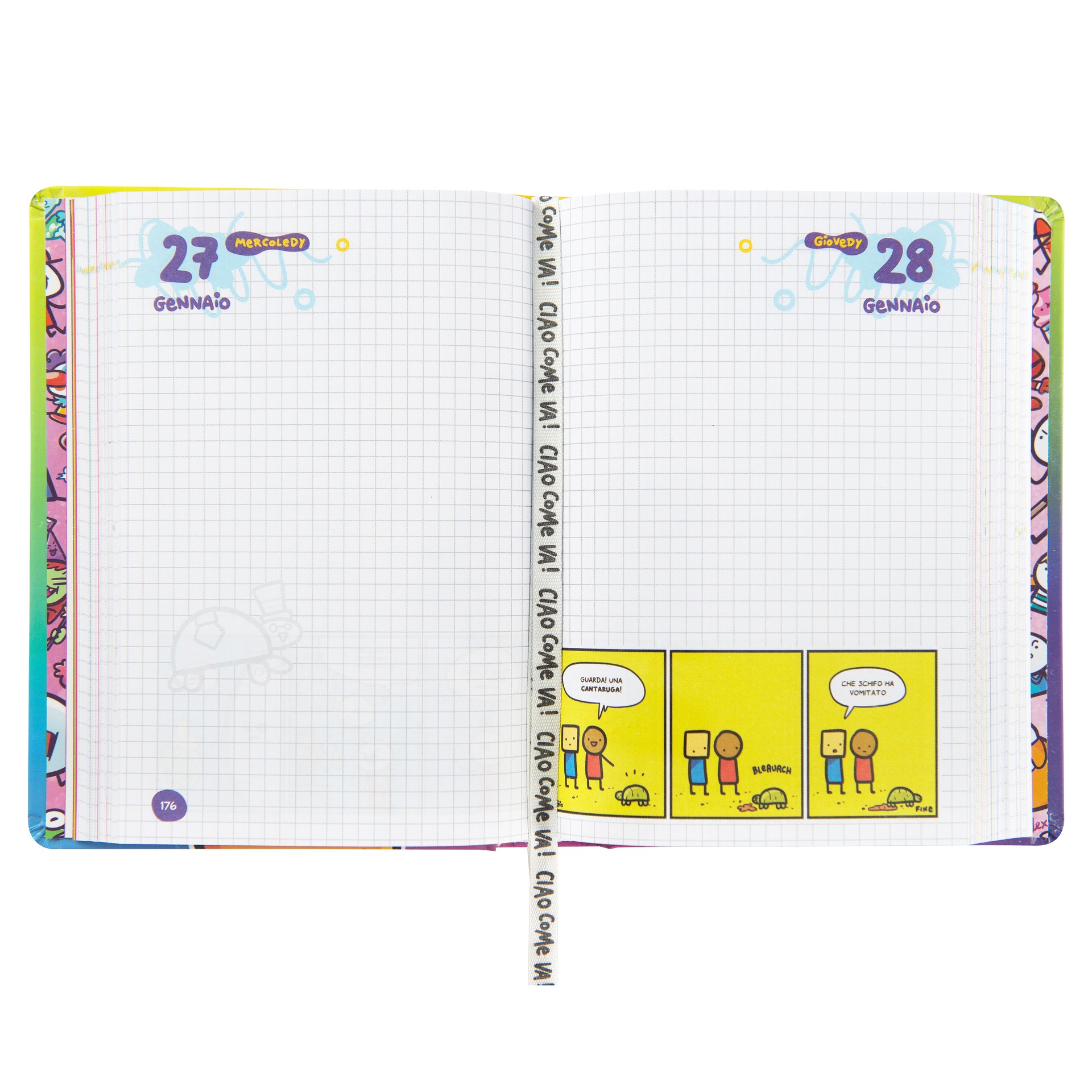 AGENDA 16M MEDIUM SCOMIX MULTICOLOR 75500MC 41349 - Vista 2