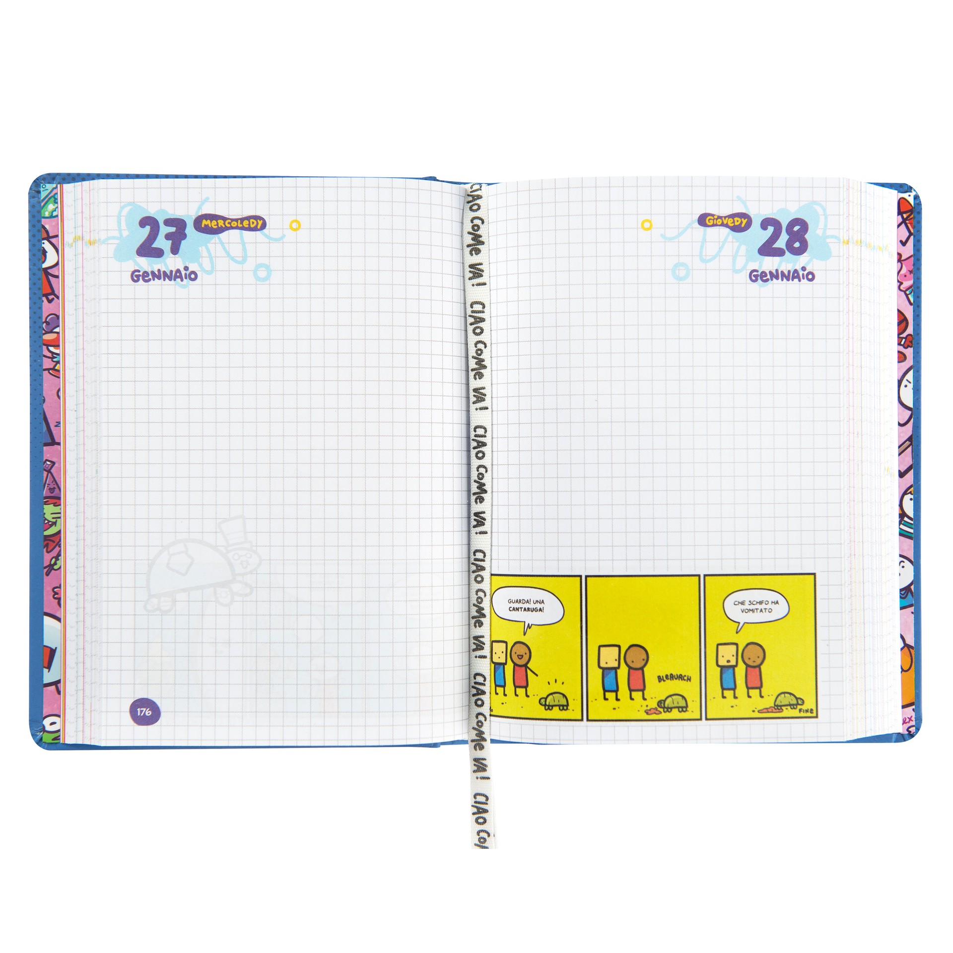 AGENDA 16M MEDIUM SCOMIX BLU 75500BL 41349 - Vista 2