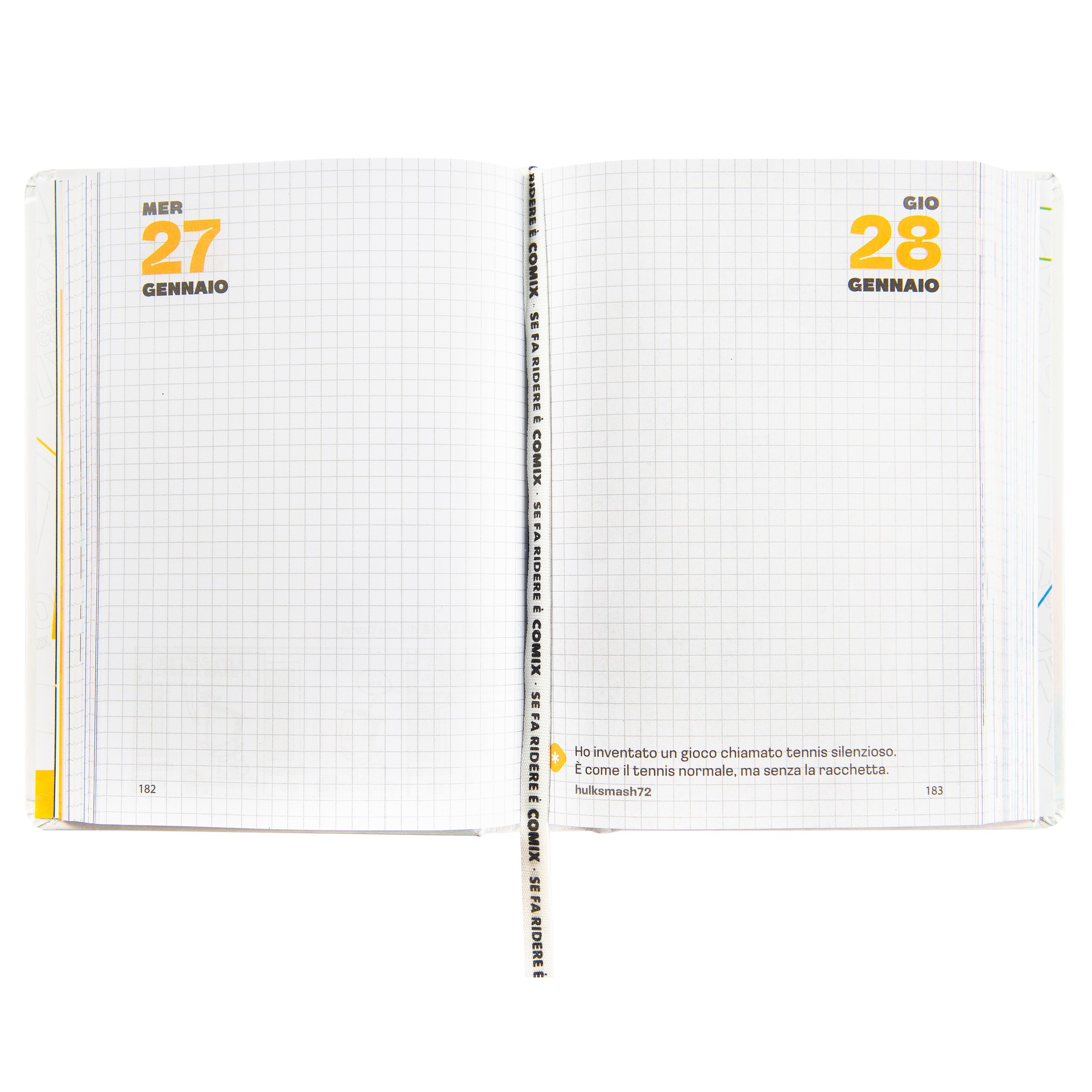 AGENDA COMIX 16M STD HOLO WHITE 18,5x13,5cm 76587HW 41349 - Vista 2