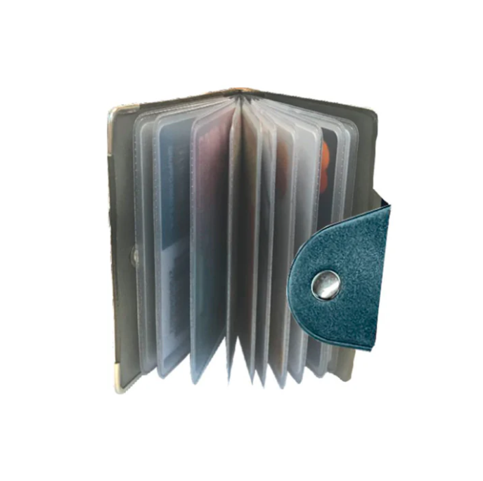 TWENTY CARDS GLITTER PORTACARD 20 SPAZI CON BOTTONE 1021GL 41291 - Vista 2