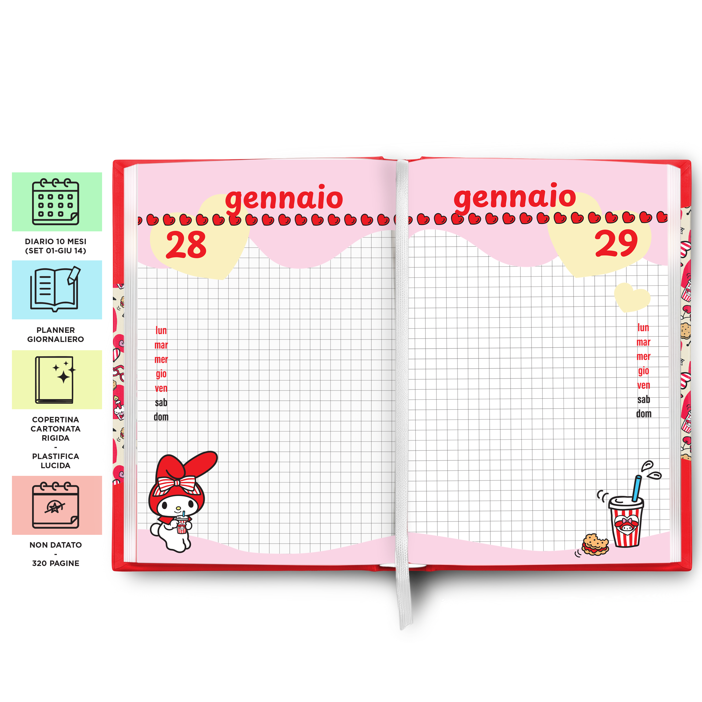 MY915000 MYMELODY 26 DIARIO STANDARD 21x15cm 40720 - Vista 3