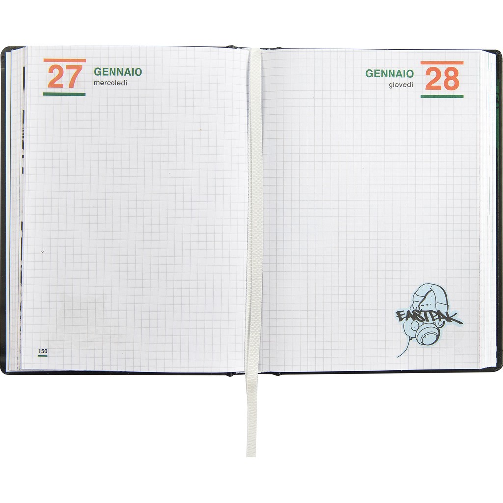 DIARIO DATATO 13M MEDIUM EASTPAK BLACK 76482BK 41349 - Vista 3