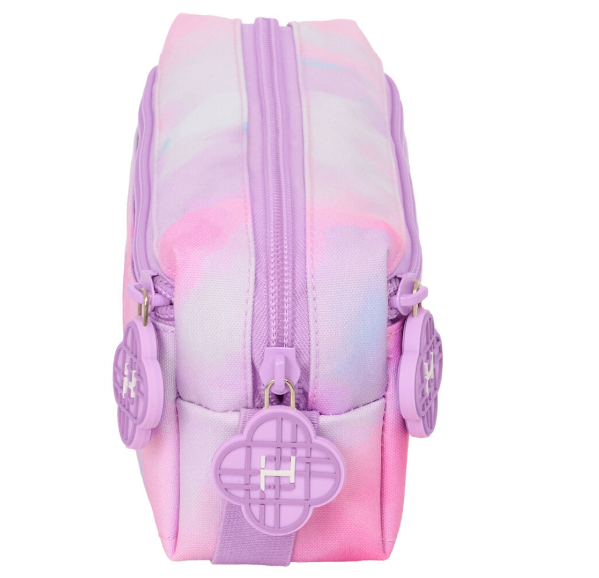 TRIPLE PENCIL CASE 2/22 CM ELASTIC BAND K-POP 22x6x8.5cm 842669027 41177 - Vista 3