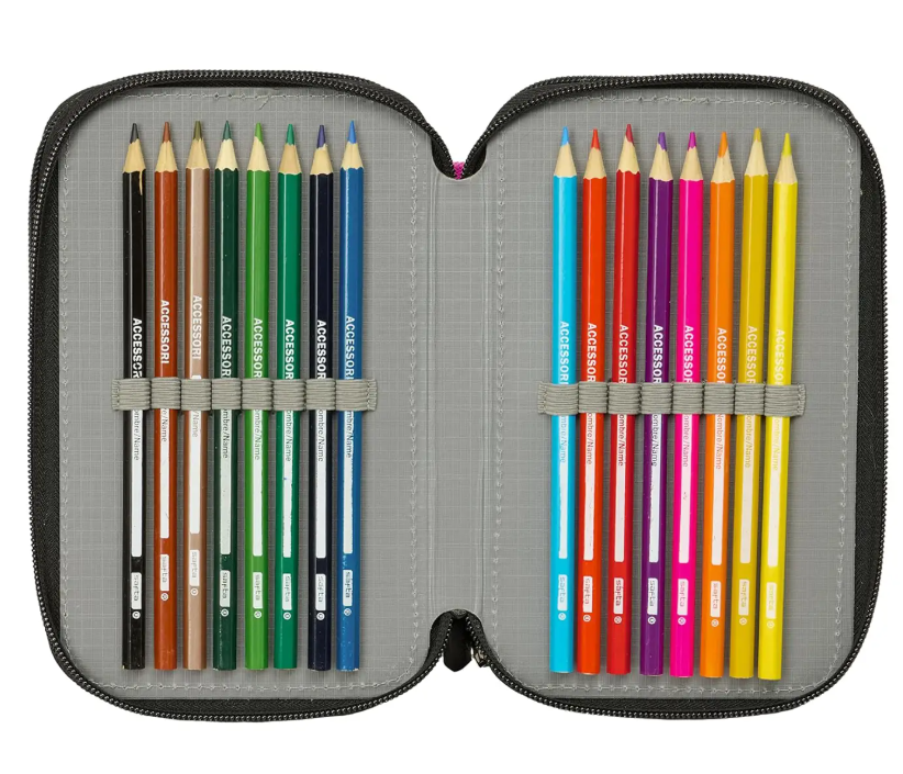 TRIPLE FILLED PENCIL CASE 37 PCS K-POP DEMON HUNTERS 442675857 41177 - Vista 3