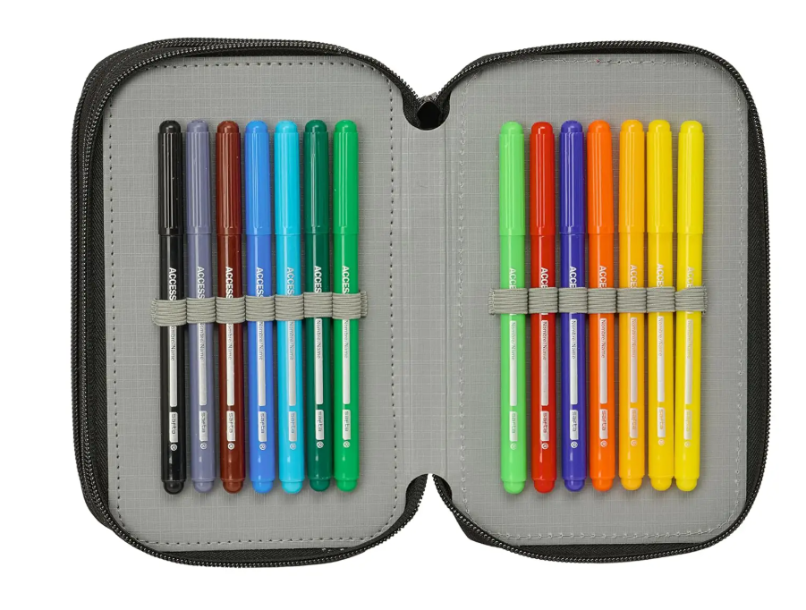 TRIPLE FILLED PENCIL CASE 37 PCS K-POP DEMON HUNTERS 442675857 41177 - Vista 2