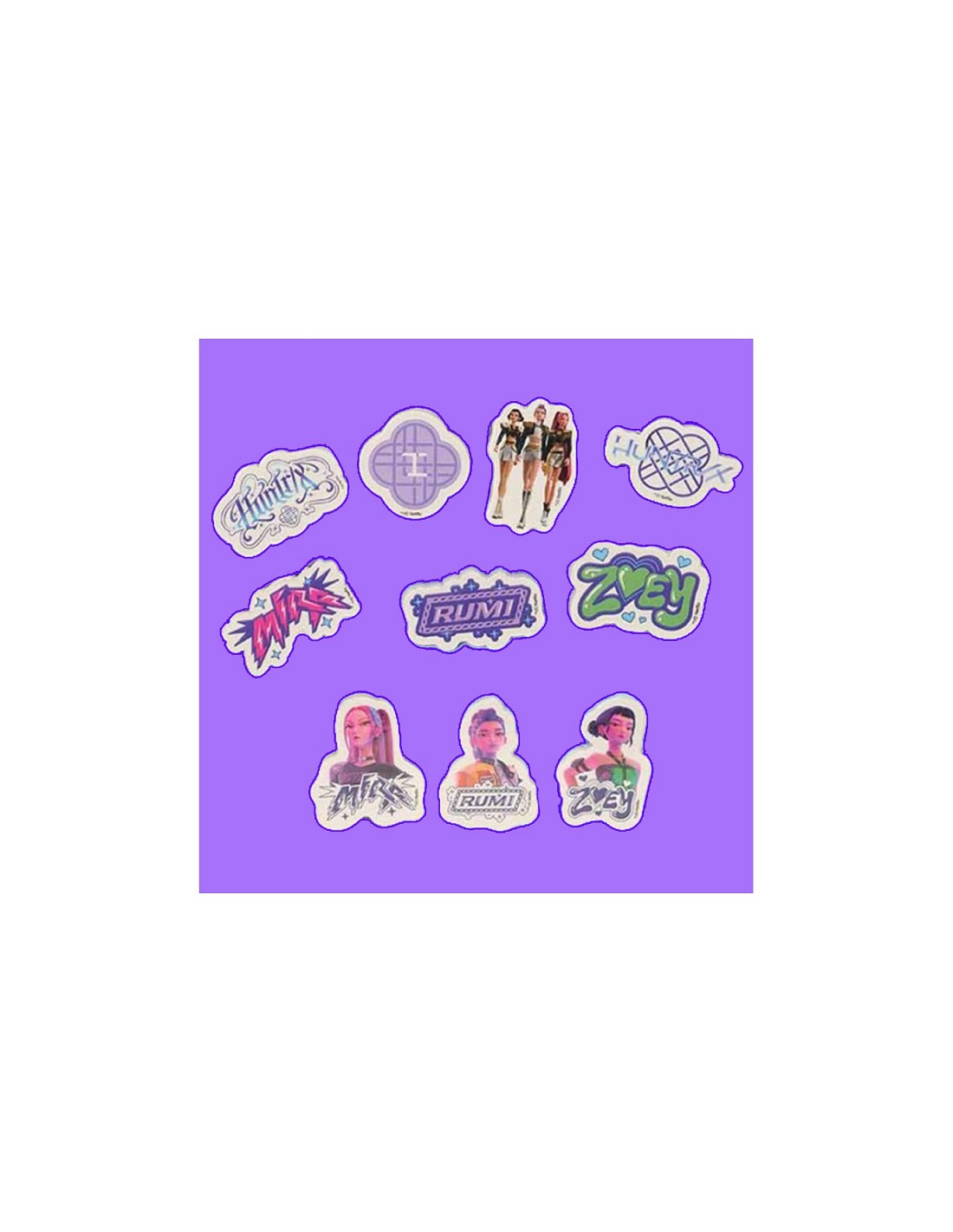 SET OF 10 ERASERS K-POP DEMON HUNTERS 342660166 41177 - Vista 2