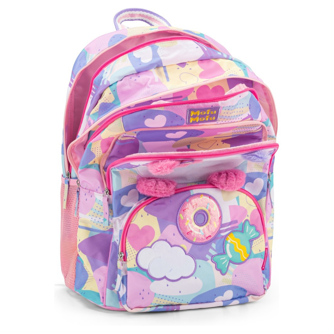 ZAINO SCUOLA ORGANIZZATO GATTO MOFUMOFU 75991GA 41349 - Vista 4