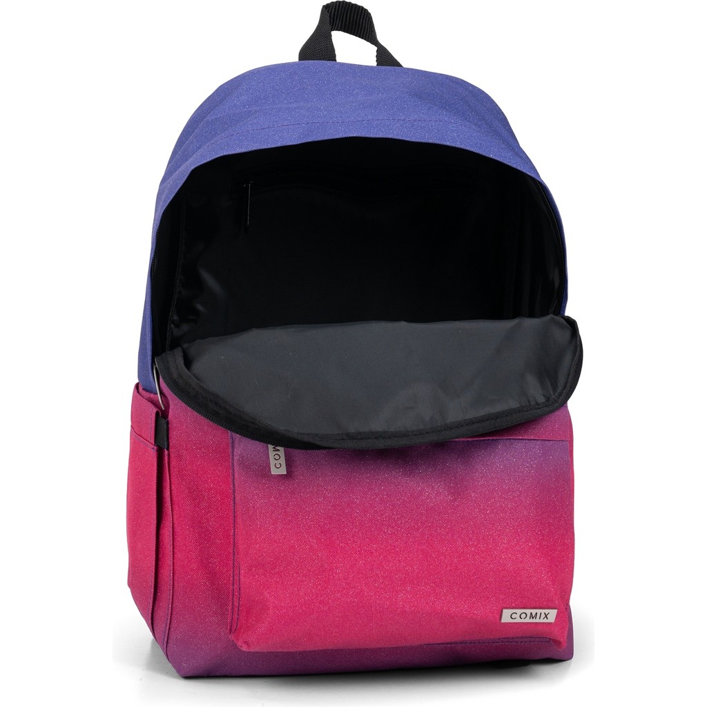 ZAINO AMERICANO SFUMATO GLITTER FUXIA COMIX 76229SF 41349 - Vista 4