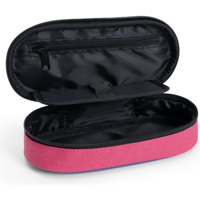 ASTUCCIO OVALE ORGANIZZATO SFUMATO GLITTER FUXIA COMIX 76557SF 41349 - Vista 3