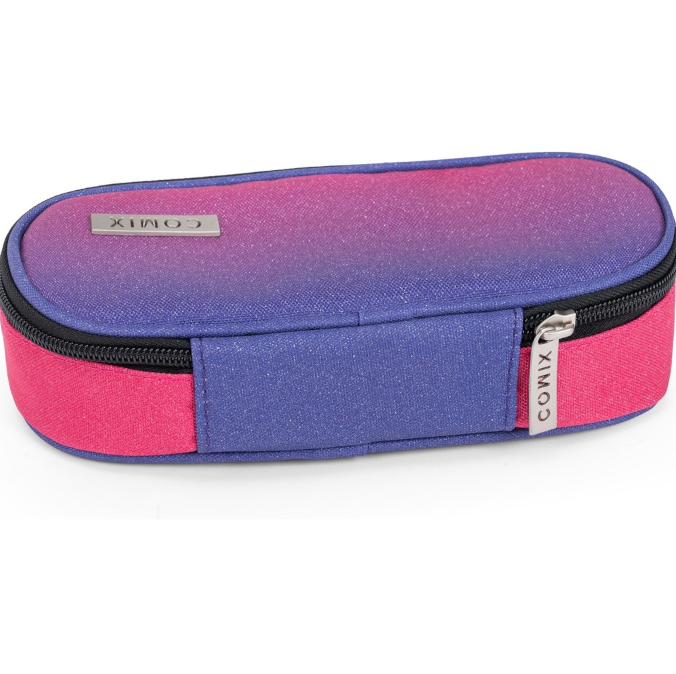 ASTUCCIO OVALE ORGANIZZATO SFUMATO GLITTER FUXIA COMIX 76557SF 41349 - Vista 2