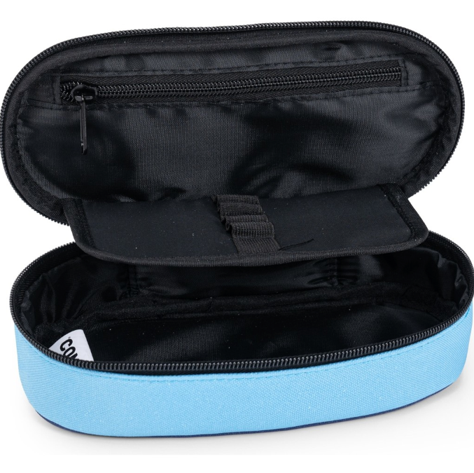 ASTUCCIO OVALE ORGANIZZATO SFUMATO GLITTER BLU COMIX 76557SB 41349 - Vista 3