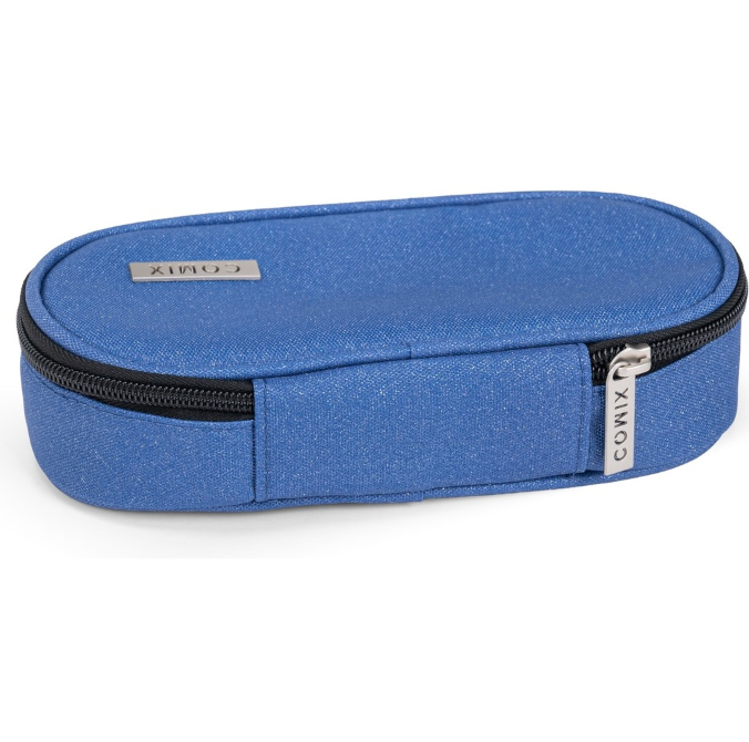 ASTUCCIO OVALE ORGANIZZATO GLITTER BLU COMIX 76571GB 41349 - Vista 2