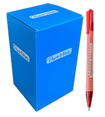 PENNE PAPER MATE CONFEZIONE 50 INKJOY 100RT WRAP ROSSO 1999861 41345 - Vista 2