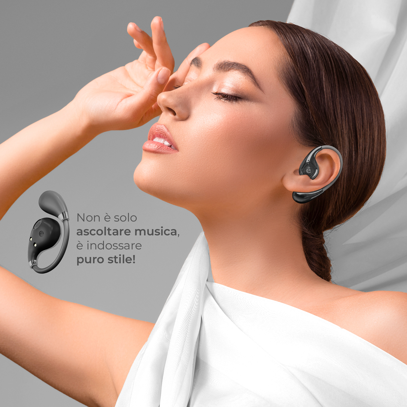 ET-YX46-001 ETRES AURICOLARI WIRELESS BK A FORMA DI BORSETTA 41464 - Vista 5