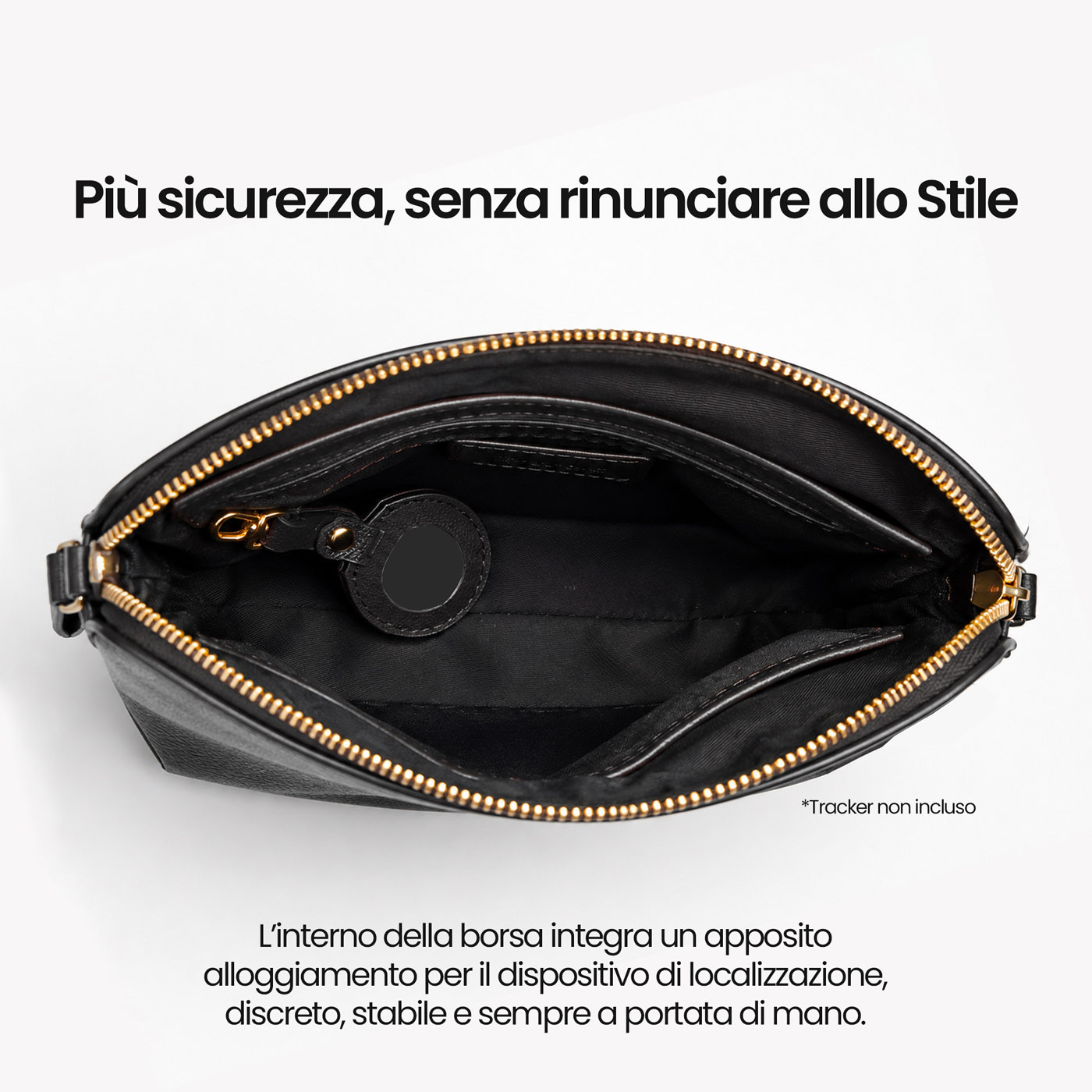 ET-AU001 ETRES BORSA DONNA HANDBAG BLACK CON RFID E TAG NON INCLUSO 41464 - Vista 4