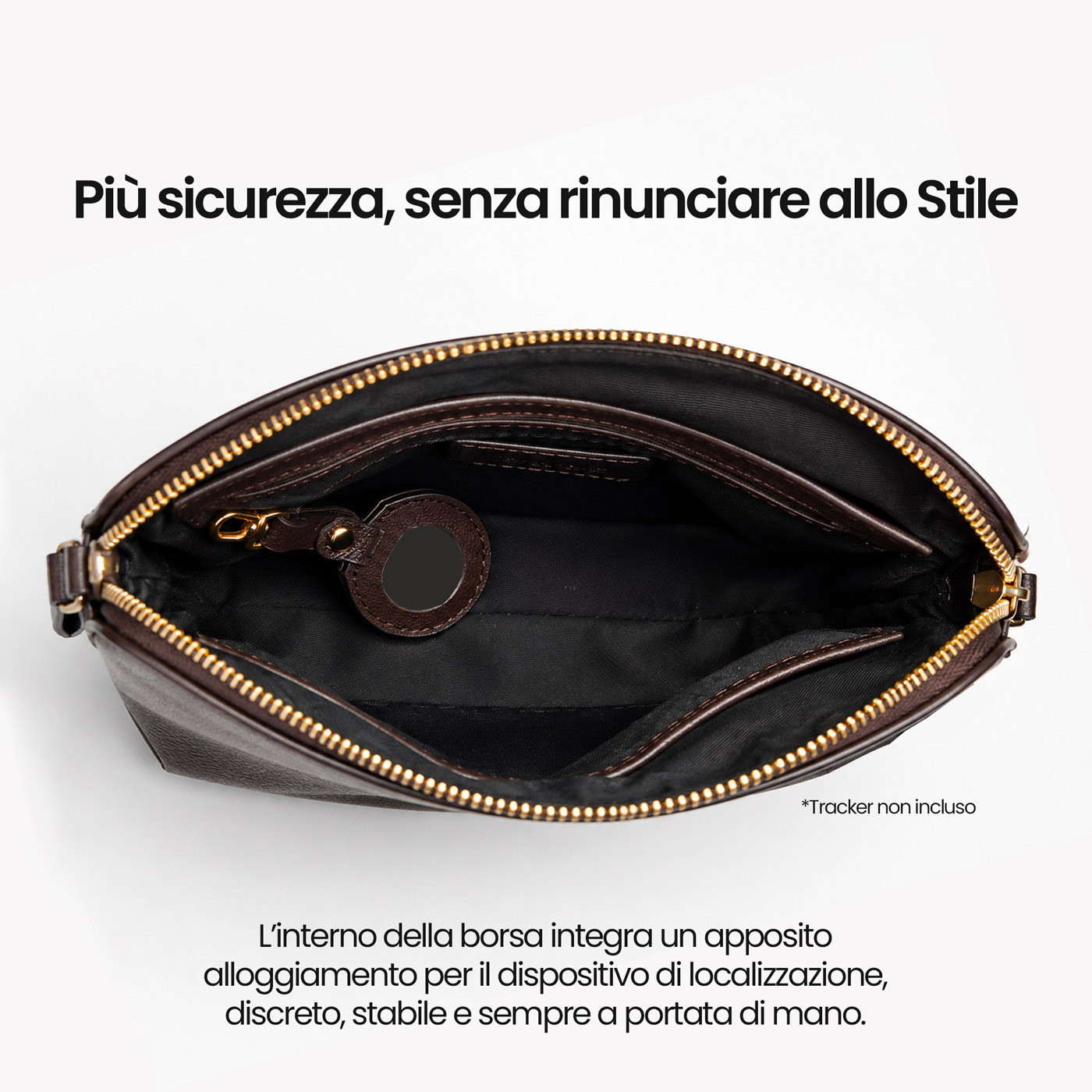 ET-AU002 ETRES BORSA DONNA HANDBAG BROWN CON RFID E TAG NON INCLUSO 41464 - Vista 4