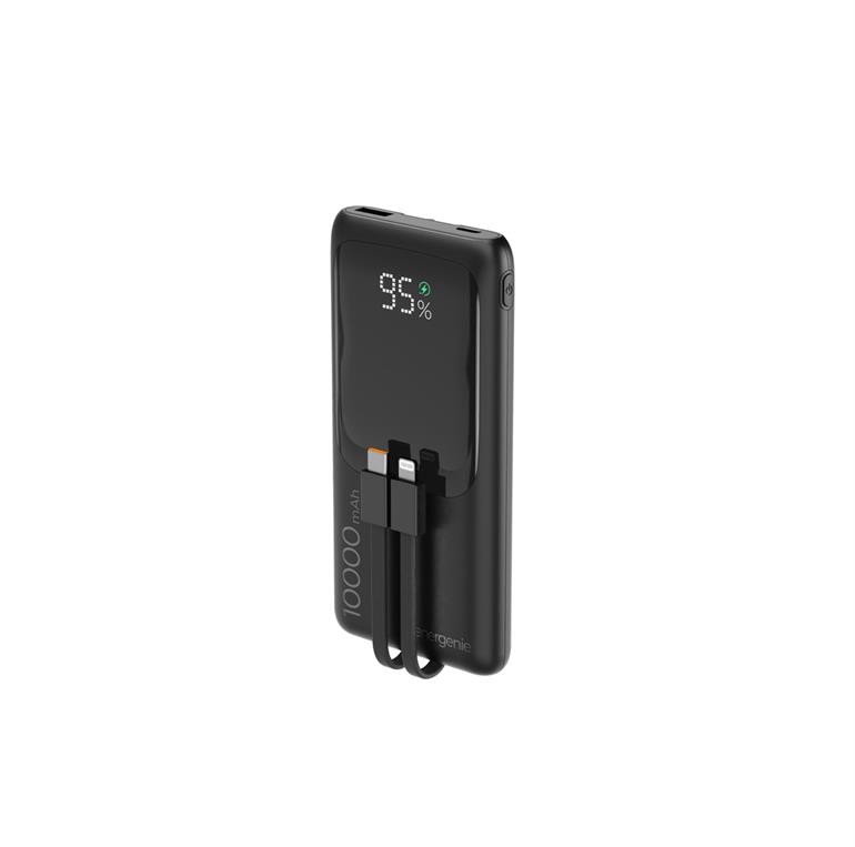 PB10-PD20-LCD-01 TECHMADE GEMBIRD POWERBANK RICARICA RAPIDA 20W 10000MAH NERO 41464 - Vista 4