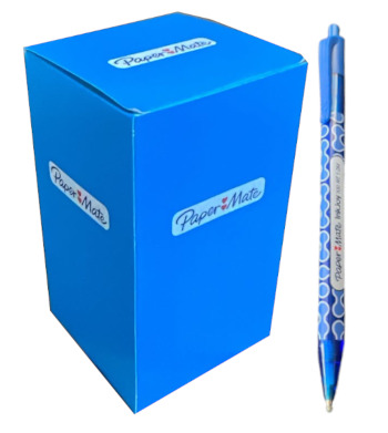 PENNE PAPER MATE CONFEZIONE 50 INKJOY 100RT WRAP BLU 1999858 41345 - Vista 2